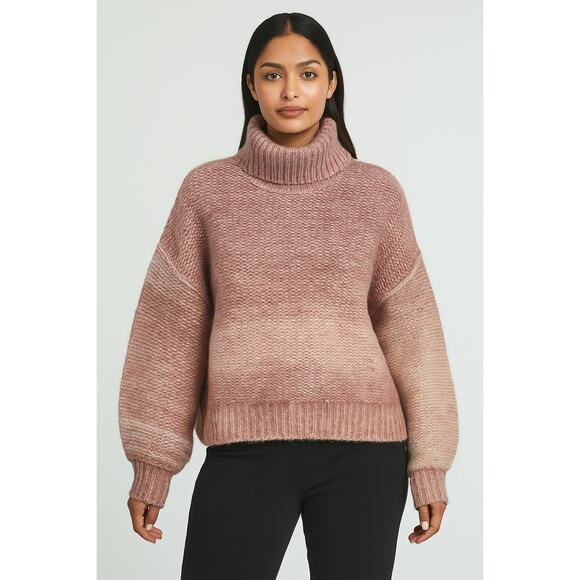 Rachel Zoe Mauve Ombré Chunky Knit Sweater – Size S - Picture 3 of 5